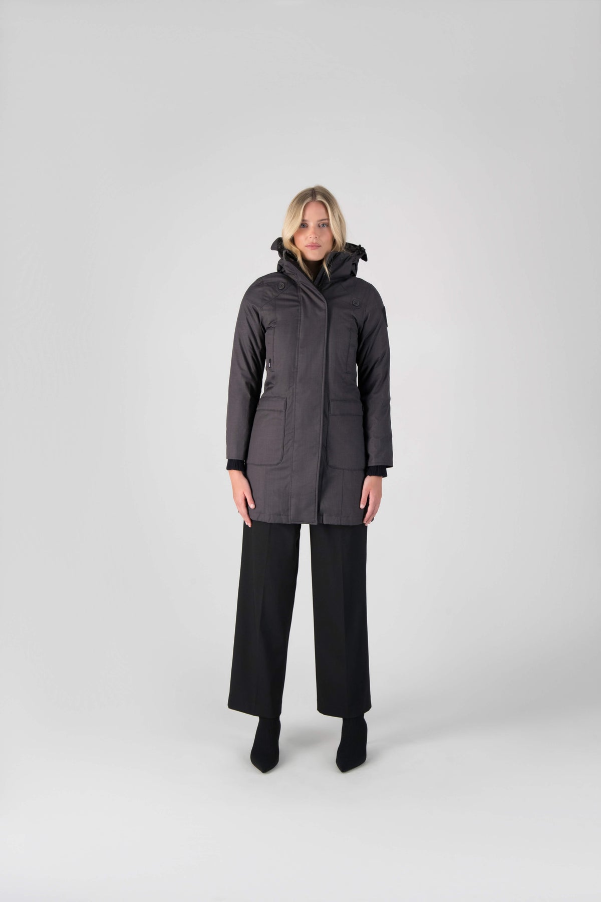 Merideth Women's Parka - Steel Grey