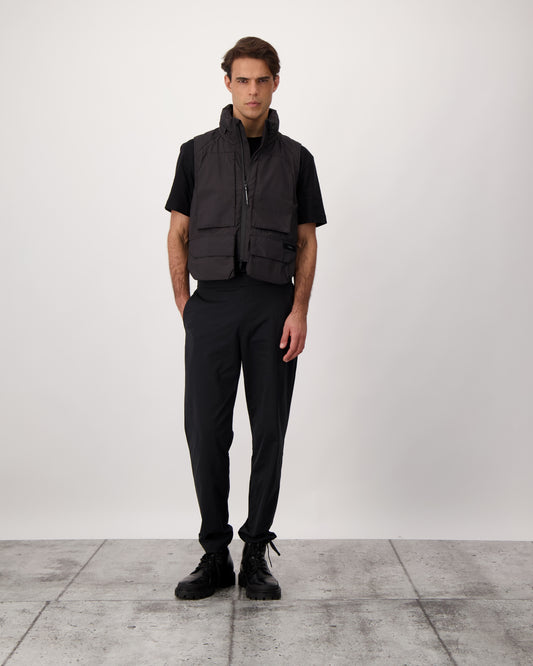 Zephyr is a unisex lightweight utility vest made from durable MatrixWeave ripstop in Black