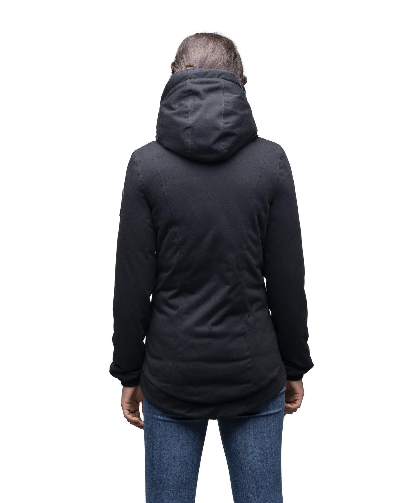 Women's Hoodie with Kangaroo style pocket in Black
