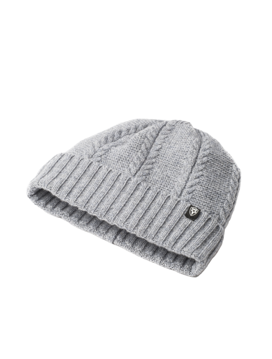 Wool ball cap in Heather Grey
