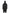 Men's knee length reversible down-filled parka with non-removable hood in Black