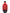 Women's hip length waterproof jacket with non-removable hood and two-way zipper in Vermillion