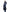 Women's down filled thigh length parka with four pleated patch pockets and an adjustable waist in Navy