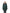 Women's down filled thigh length parka with four pleated patch pockets and an adjustable waist in Forest