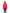 Women's hooded rain jacket with high low hem in Red