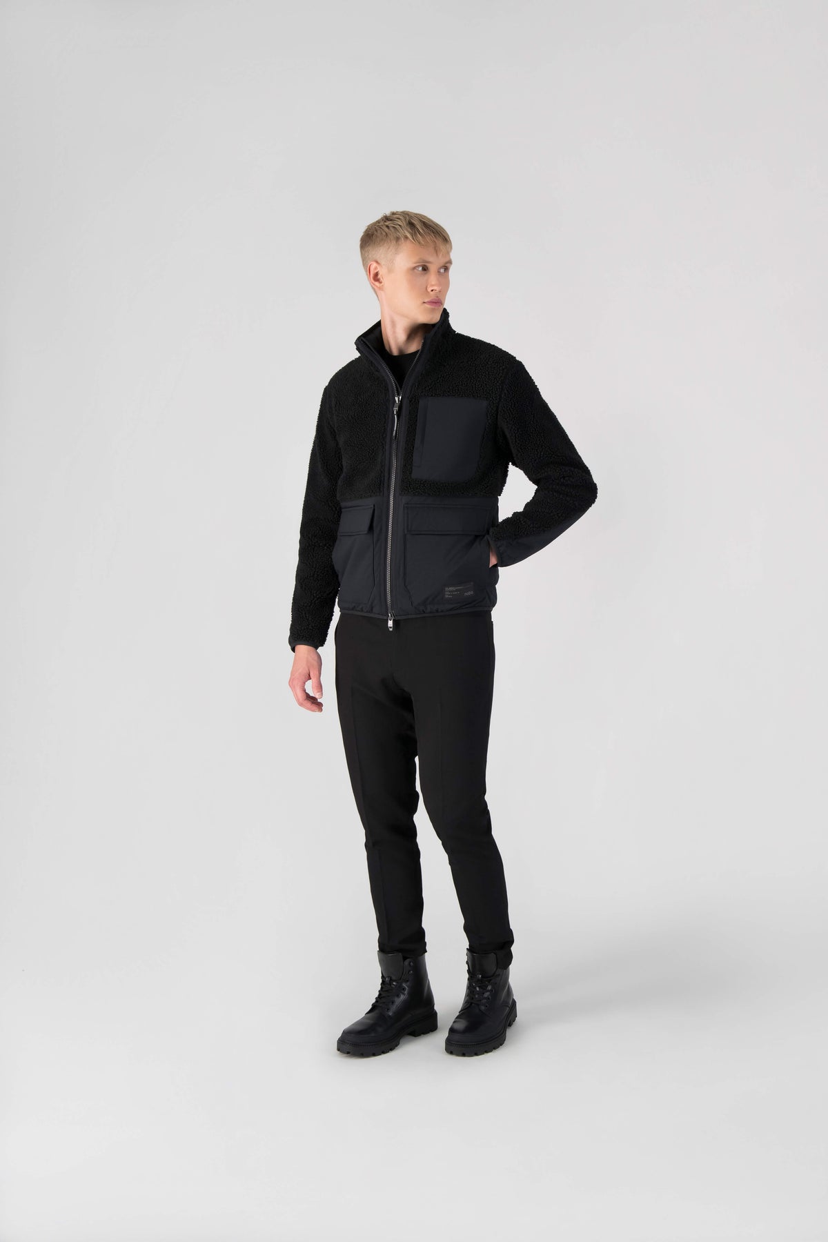 Kepler Men's Berber Zip Front Sweater in hip length, premium berber and stretch ripstop fabrication, Primaloft Gold Insulation Active+, two-way centre-front zipper, zipper pocket at left chest, magnetic closure flap pockets at waist with additional side-entry pockets, in Heat Map