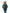 Kid's waist length down bomber jacket with fur trim hood in Forest