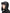 Unisex down-filled quilted fargo hat with adjustable chin strap in Black