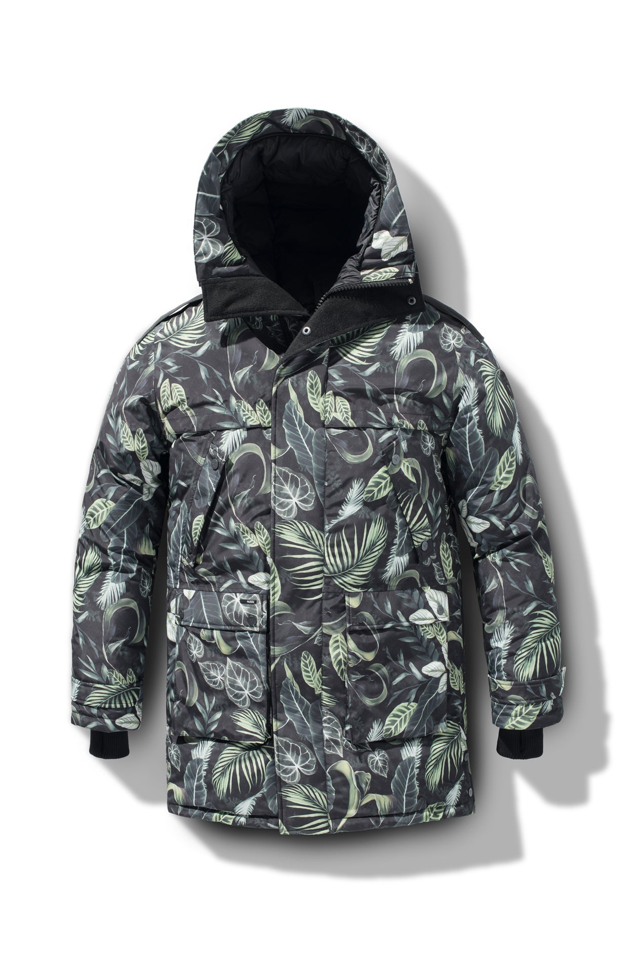 Men's Best Selling Parka the Yatesy is a down filled jacket with a zipper closure and magnetic placket in Foliage