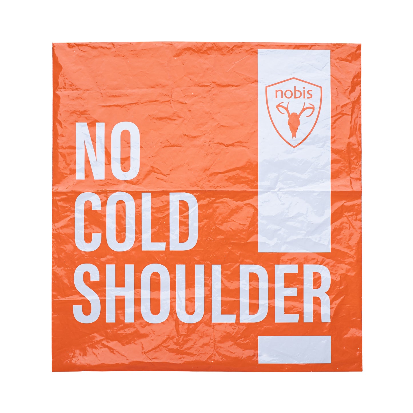 No Cold Shoulder sealable mailer bag that comes complimentary with any jacket purchase during the month of November